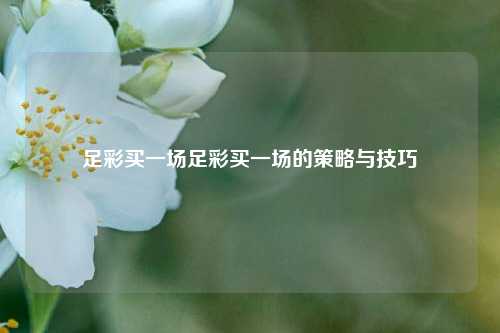 足彩买一场足彩买一场的策略与技巧