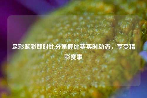 足彩篮彩即时比分掌握比赛实时动态，享受精彩赛事