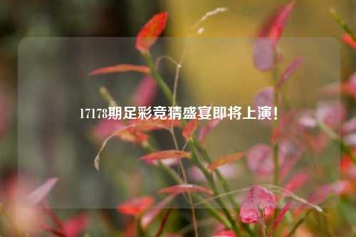17178期足彩竞猜盛宴即将上演！