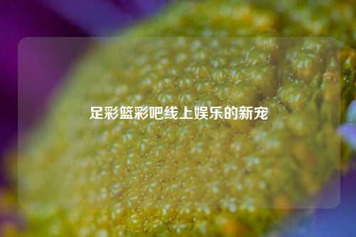 足彩篮彩吧线上娱乐的新宠